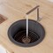 Alfi Brand Black Matte Round 18" x 18" Undermount / Drop In Fireclay Prep Sink ABF1818R-BM - alternate 1